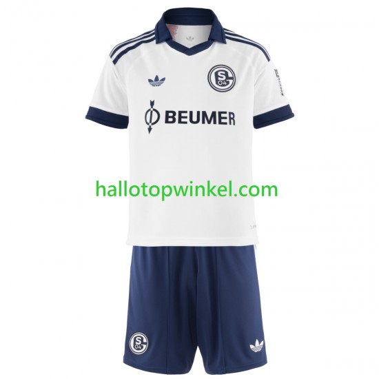 FC Schalke 04 Voetbalshirt Kleuters/Kids Uit Tenue 2026-2027 Korte Mouw