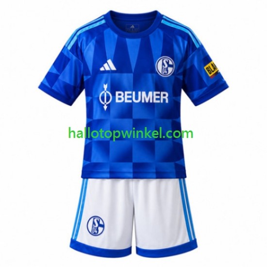 FC Schalke 04 Voetbalshirt Kleuters/Kids Thuis Tenue 2026-2027 Korte Mouw