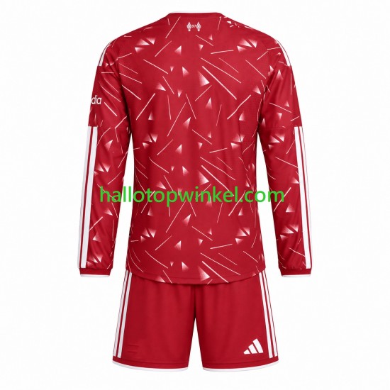 Liverpool Voetbalshirt Kleuters/Kids Thuis Tenue 2026-2027 Lange Mouw