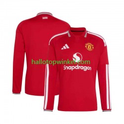 Manchester United Voetbalshirt Heren Thuis Tenue 2026-2027 Lange Mouw