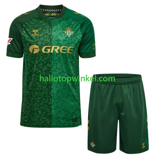 Real Betis Voetbalshirt Kleuters/Kids Uit Tenue 2026-2027 Korte Mouw