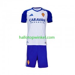 Real Zaragoza Voetbalshirt Kleuters/Kids Thuis Tenue 2026-2027 Korte Mouw