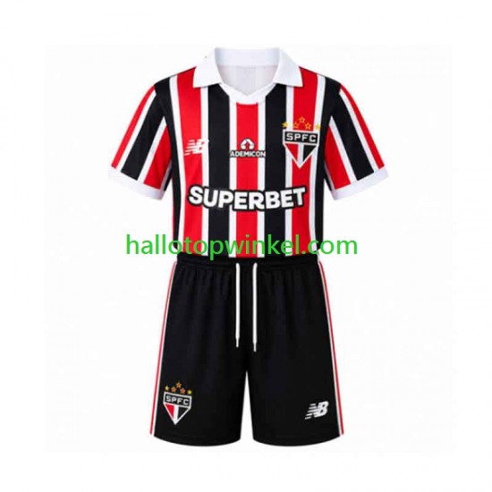 Sao Paulo Voetbalshirt Kleuters/Kids Uit Tenue 2026-2027 Korte Mouw