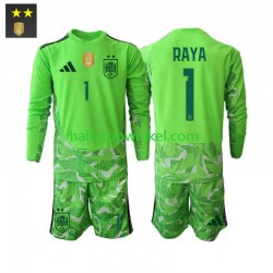 Spanje Voetbalshirt David Raya 1 Doelman Kleuters/Kids Derde Tenue 2026-2027 Lange Mouw