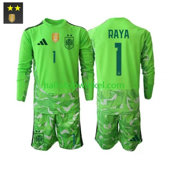 Spanje Voetbalshirt David Raya 1 Doelman Kleuters/Kids Derde Tenue 2026-2027 Lange Mouw
