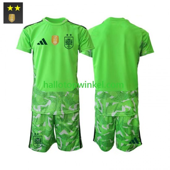 Spanje Voetbalshirt Doelman Kleuters/Kids Derde Tenue 2026-2027 Korte Mouw
