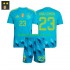 Spanje Voetbalshirt Unai Simon 23 Doelman Kleuters/Kids Thuis Tenue 2026-2027 Korte Mouw
