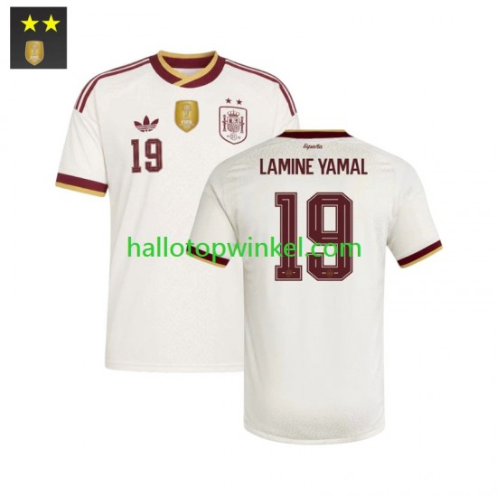 Spanje Voetbalshirt Lamine Yamal 19 Heren Uit Tenue 2026-2027 Korte Mouw