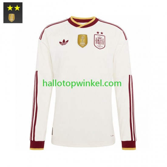 Spanje Voetbalshirt Heren Uit Tenue 2026-2027 Lange Mouw
