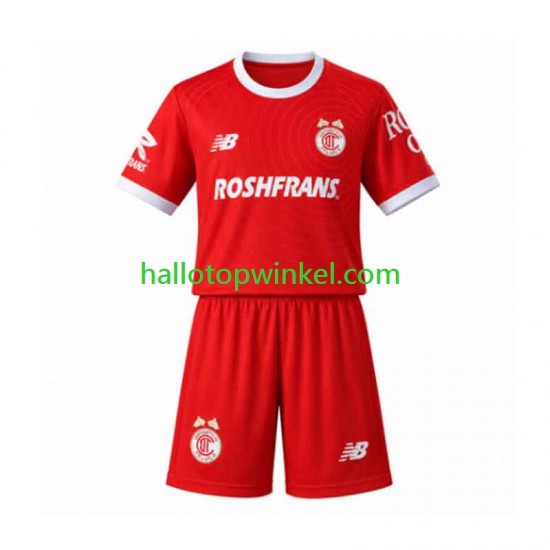 Voetbalshirt Toluca Kleuters/Kids Thuis Tenue 2026-2027 Korte Mouw