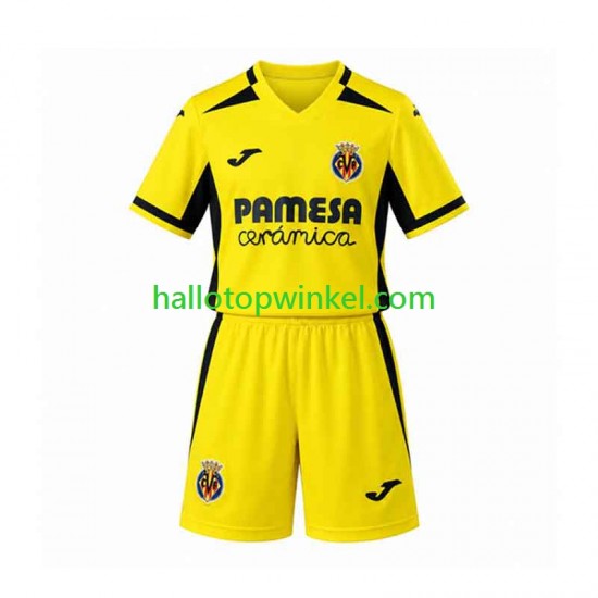 Villarreal CF Voetbalshirt Kleuters/Kids Thuis Tenue 2026-2027 Korte Mouw
