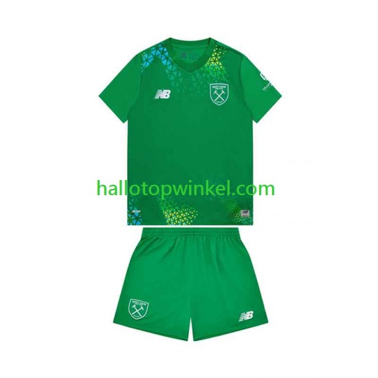 West Ham United Voetbalshirt Doelman Kleuters/Kids Thuis Tenue 2026-2027 Korte Mouw