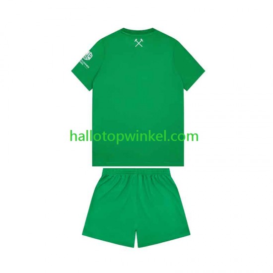West Ham United Voetbalshirt Doelman Kleuters/Kids Thuis Tenue 2026-2027 Korte Mouw