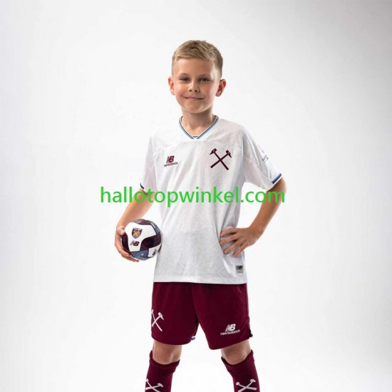 West Ham United Voetbalshirt Kleuters/Kids Uit Tenue 2026-2027 Korte Mouw