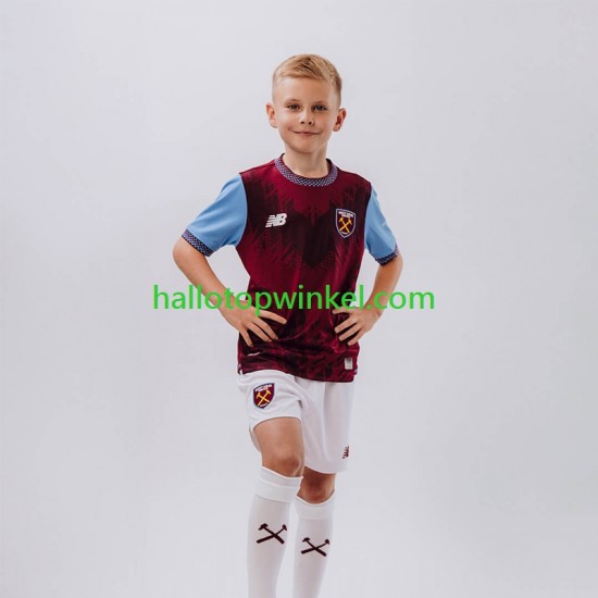 West Ham United Voetbalshirt Kleuters/Kids Thuis Tenue 2026-2027 Korte Mouw