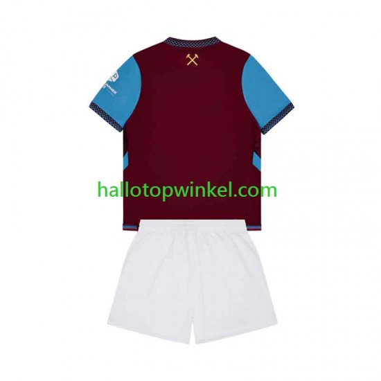 West Ham United Voetbalshirt Kleuters/Kids Thuis Tenue 2026-2027 Korte Mouw