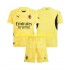 AC Milan Voetbalshirt Doelman Kleuters/Kids Uit Tenue 2024-2025 Korte Mouw