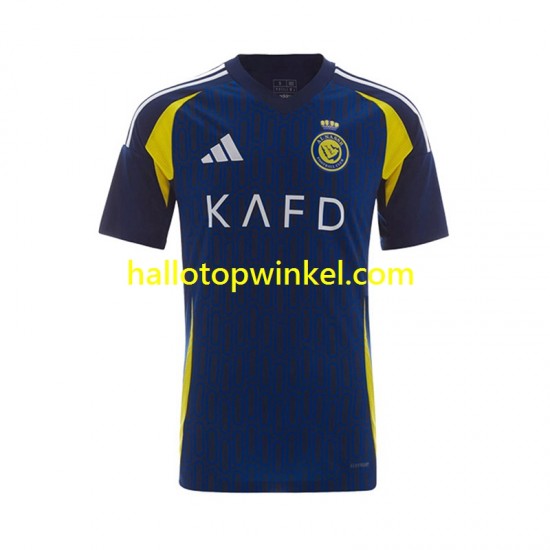 Voetbalshirt Al Nassr Cristiano Ronaldo 7 Heren Uit Tenue 2024-2025 Korte Mouw
