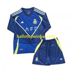 Voetbalshirt Al Nassr Kleuters/Kids Uit Tenue 2024-2025 Lange Mouw