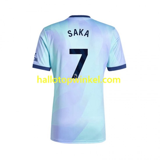Arsenal Voetbalshirt SAKA 7 Heren Derde Tenue 2024-2025 Korte Mouw
