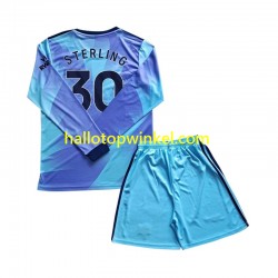 Arsenal Voetbalshirt Sterling 30 Kleuters/Kids Derde Tenue 2024-2025 Lange Mouw
