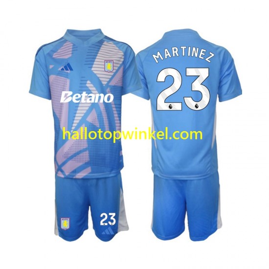 Aston Villa Voetbalshirt Emiliano Martinez 23 Doelman Kleuters/Kids Derde Tenue 2024-2025 Korte Mouw