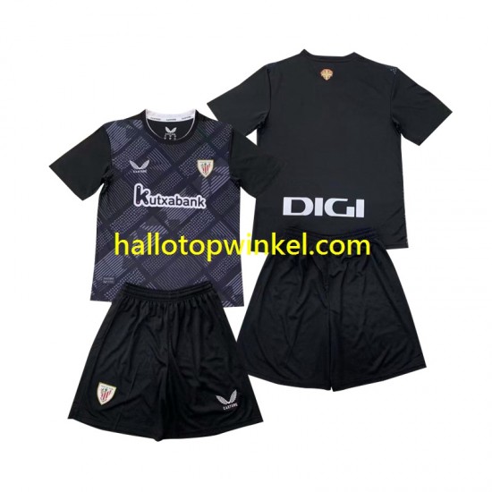 Athletic Bilbao Voetbalshirt Doelman Kleuters/Kids Thuis Tenue 2024-2025 Korte Mouw