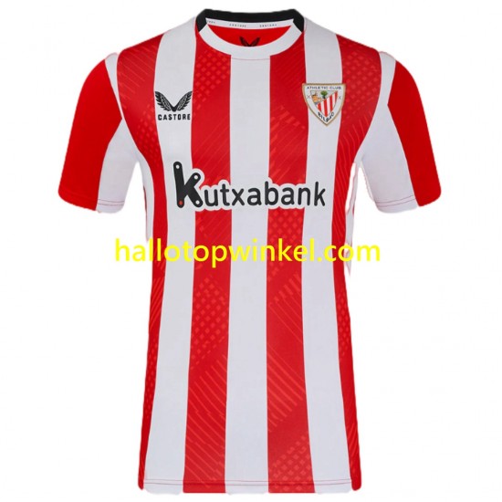 Athletic Bilbao Voetbalshirt Williams JR 10 Heren Thuis Tenue 2024-2025 Korte Mouw