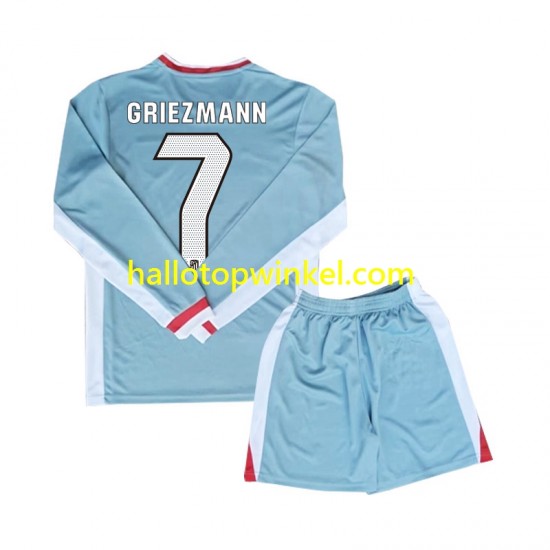 Atlético Madrid Voetbalshirt Antoine Griezmann 7 Kleuters/Kids Uit Tenue 2024-2025 Lange Mouw