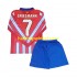 Atlético Madrid Voetbalshirt Antoine Griezmann 7 Kleuters/Kids Thuis Tenue 2024-2025 Lange Mouw