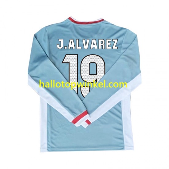 Atlético Madrid Voetbalshirt Julian Alvarez 19 Heren Uit Tenue 2024-2025 Lange Mouw