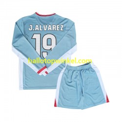 Atlético Madrid Voetbalshirt Julian Alvarez 19 Kleuters/Kids Uit Tenue 2024-2025 Lange Mouw