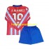 Atlético Madrid Voetbalshirt Julian Alvarez 19 Kleuters/Kids Thuis Tenue 2024-2025 Lange Mouw
