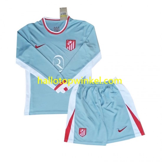 Atlético Madrid Voetbalshirt Kleuters/Kids Uit Tenue 2024-2025 Lange Mouw