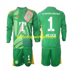 FC Bayern München Voetbalshirt Manuel Neuer 1 Doelman Kleuters/Kids Vierde Tenue 2024-2025 Lange Mouw