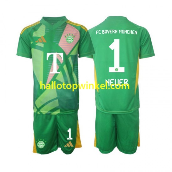 FC Bayern München Voetbalshirt Manuel Neuer 1 Doelman Kleuters/Kids Vierde Tenue 2024-2025 Korte Mouw