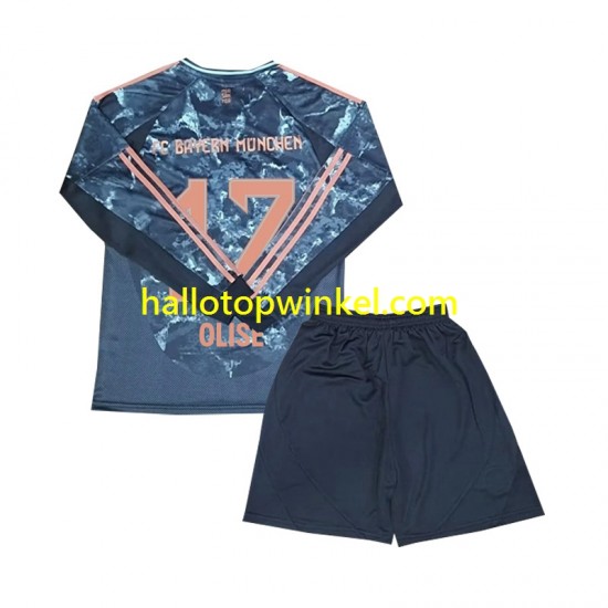FC Bayern München Voetbalshirt Olise 17 Kleuters/Kids Uit Tenue 2024-2025 Lange Mouw