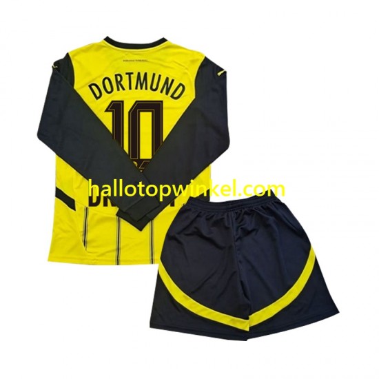 Borussia Dortmund Voetbalshirt Julian Brandt 10 Kleuters/Kids Thuis Tenue 2024-2025 Lange Mouw