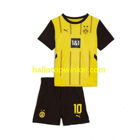 Borussia Dortmund Voetbalshirt Julian Brandt 10 Kleuters/Kids Thuis Tenue 2024-2025 Korte Mouw