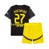 Borussia Dortmund Voetbalshirt Karim Adeyemi 27 Kleuters/Kids Uit Tenue 2024-2025 Korte Mouw