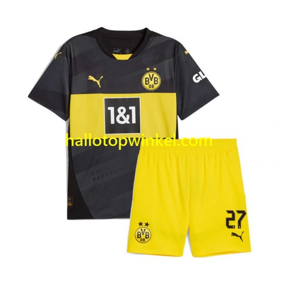 Borussia Dortmund Voetbalshirt Karim Adeyemi 27 Kleuters/Kids Uit Tenue 2024-2025 Korte Mouw