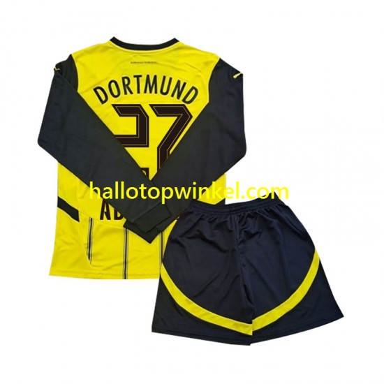 Borussia Dortmund Voetbalshirt Karim Adeyemi 27 Kleuters/Kids Thuis Tenue 2024-2025 Lange Mouw