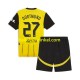 Borussia Dortmund Voetbalshirt Karim Adeyemi 27 Kleuters/Kids Thuis Tenue 2024-2025 Korte Mouw