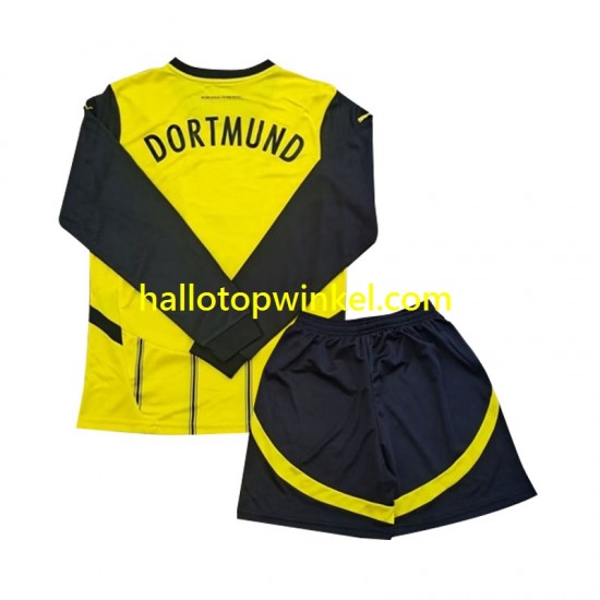 Borussia Dortmund Voetbalshirt Kleuters/Kids Thuis Tenue 2024-2025 Lange Mouw