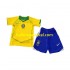 Brazilië Voetbalshirt Retro Kleuters/Kids Thuis Tenue 2004 Korte Mouw