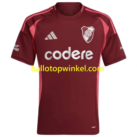 CA River Plate Voetbalshirt Heren Uit Tenue 2024-2025 Korte Mouw