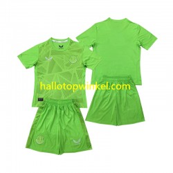 Everton Voetbalshirt Doelman Kleuters/Kids Thuis Tenue 2024-2025 Korte Mouw