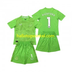 Everton Voetbalshirt Pickford 1 Doelman Kleuters/Kids Thuis Tenue 2024-2025 Korte Mouw