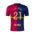 FC Barcelona Voetbalshirt F. DE JONG 21 Heren Thuis Tenue 2024-2025 Korte Mouw