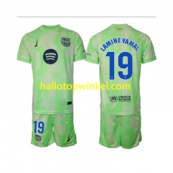 FC Barcelona Voetbalshirt Lamine Yamal 19 Kleuters/Kids Derde Tenue 2024-2025 Korte Mouw